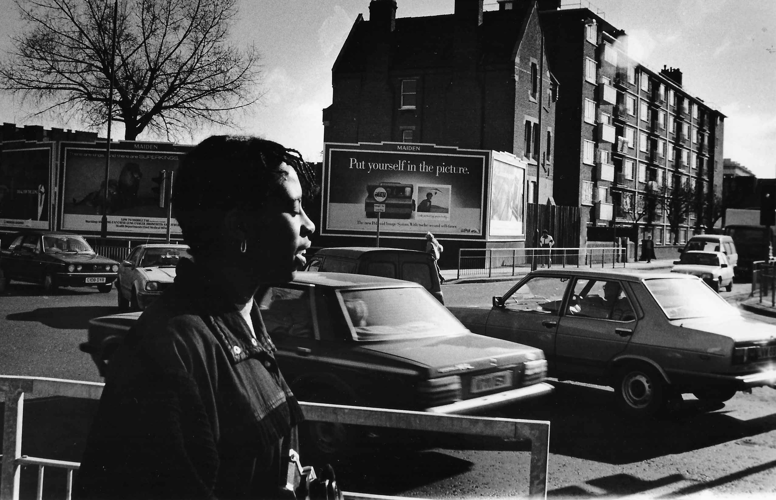Black British photographer Brenda Agard instructing students in street photography in London in 1987.