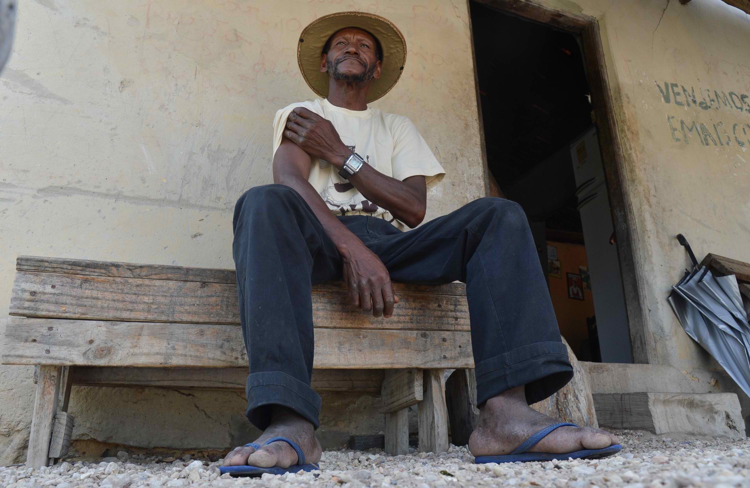 Sirilo dos Santos Rosa, president of the Associação Quilombo Kalunga, photographed in the Quilombo Kalunga community of Engenho II, Goiás, Brazil.